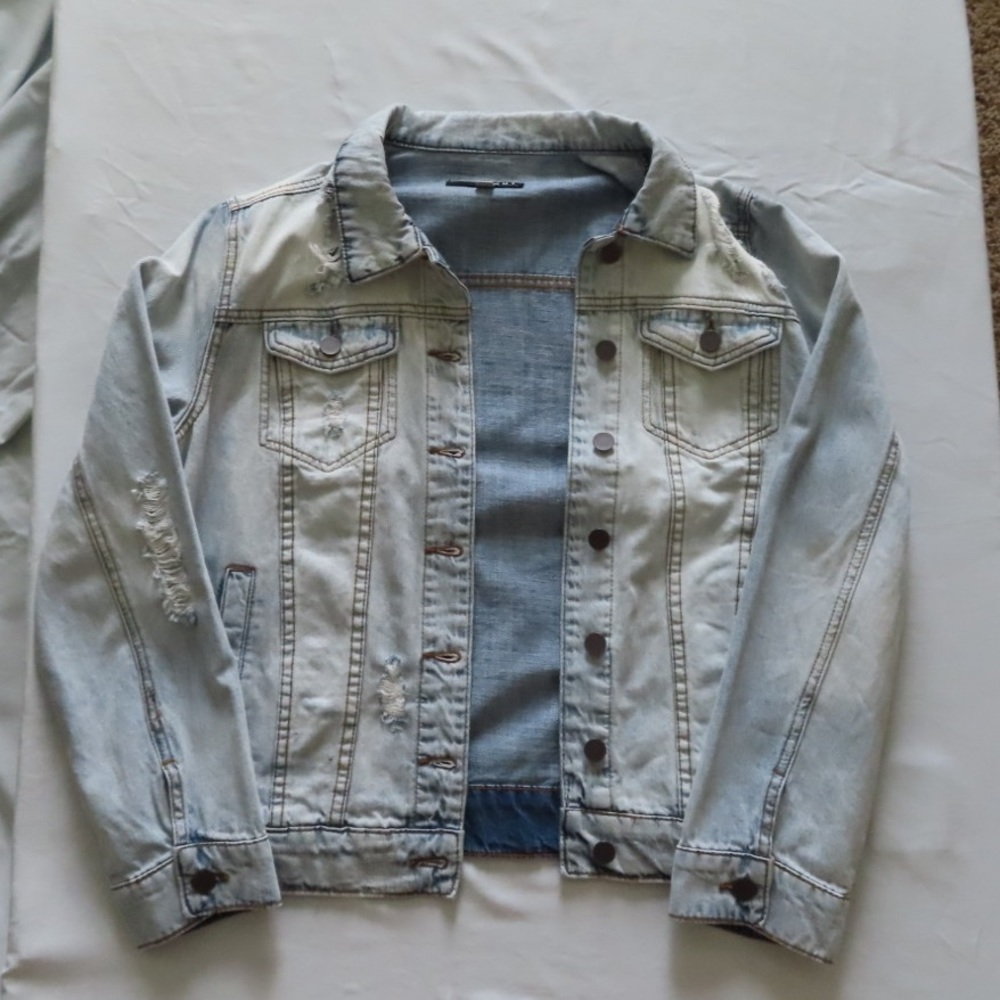 Distressed Jean Jacket